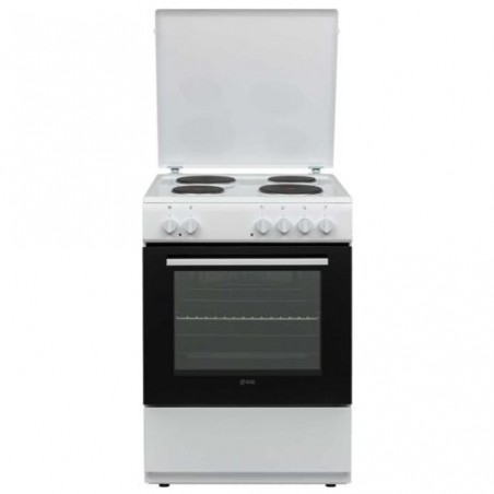 Vox Electronics EHT6020WG Κουζίνα 65lt με Εμαγιέ Εστίες Π60εκ. Λευκή