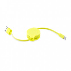 Puro Καλώδιο Φόρτισης και Μεταφοράς Δεδομένων Micro USB - Κίτρινο