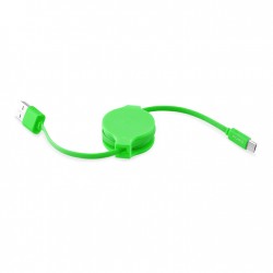 Puro Καλώδιο Φόρτισης και Μεταφοράς Δεδομένων Micro USB - Πράσινο