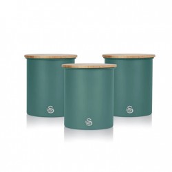 Swan Set of 3 Canisters - Γκρι