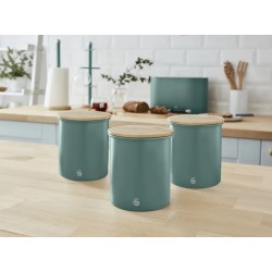 Swan Set of 3 Canisters - Γκρι
