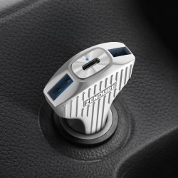 Zendure Car Charger with QC 3.0 - Ασημί