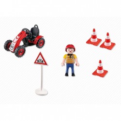Playmobil Αγόρι Με Αγων/ικό Go-Kart
