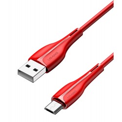 USAMS καλώδιο Micro USB σε USB US-SJ373, 2A, 1m, κόκκινο