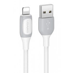 USAMS καλώδιο Lightning σε USB US-SJ595, 2.4A, 1m, λευκό