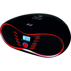 F&U Φορητό Ηχοσύστημα RCD9043BT με Bluetooth / CD / USB / Ραδιόφωνο σε Κόκκινο Χρώμα