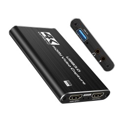 POWERTECH HDMI video capture CAB-H164, USB 3.0, 4K/60Hz, μαύρο