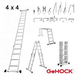 Πολυμορφική Σκάλα Αλουμινίου 4 x 4 GeHOCK
