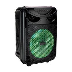 Rancore Ηχείο με λειτουργία Karaoke RS80R σε Μαύρο Χρώμα